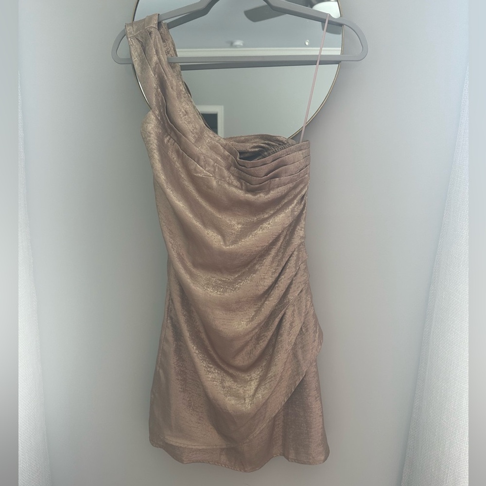 Mini one shoulder dress